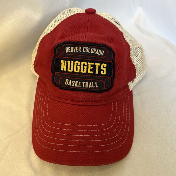 Vintage Style Denver Nuggets NBA Zephyr Red Snap Back Trucker Hat Cap - Picture 2 of 9